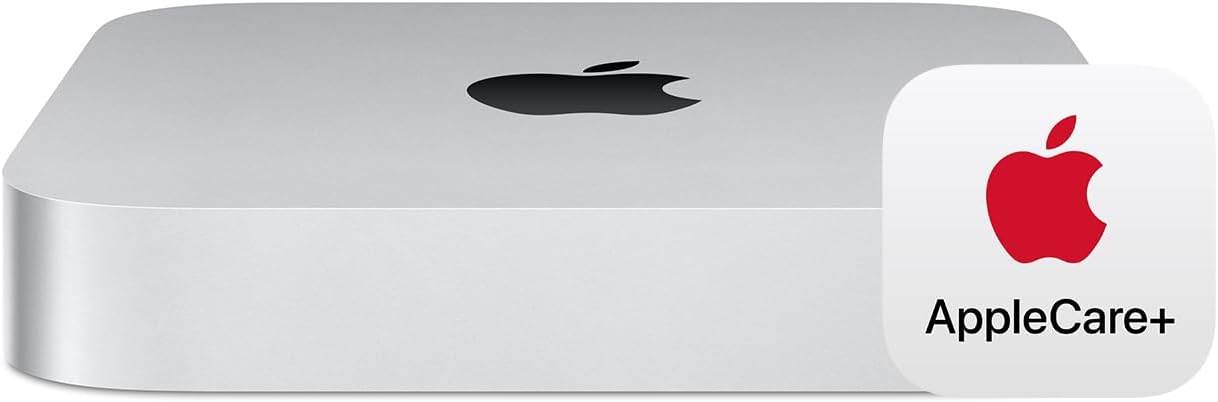 Apple 2023 Mac Mini Desktop Computer M2 Pro chip with 10‑core CPU and 16‑core GPU, 16GB Unified Memory, 512GB SSD Storage, Gigabit Ethernet. Works with iPhone/iPad With AppleCare+ (3 Years)