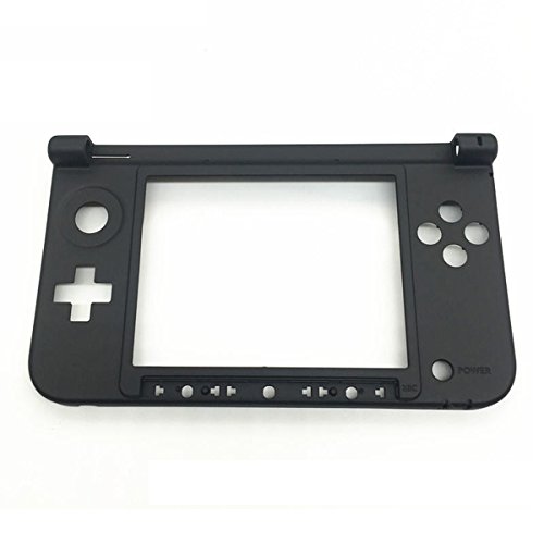 GOZAR Pièce De Charnière De Remplacement Noir Boîtier Intermédiaire De Coque Inférieure pour Nintendo 3Ds XL