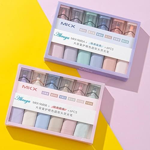 [12 Colors] Abruga Highlighters, Chisel Tip Marker Pens, Assorted Highlighter, Quick Dry, No Bleed, Water Based with Large Ink Reservoir for Adults Kids School Books Office Supplies