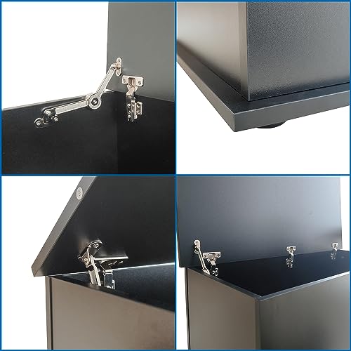 40" Storage Chest Trunk, Modern Wood Chest Kids Toy Box Organizer With Lift Top And 2 Safety Hinges Sturdy And Large Storage Trunk For Any Playroom, Bedroom And Living Room #TOP3