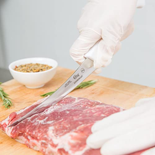 Boning Knives 6" With White Handles Curved Stiffor Meat Processing, Choice Boining Knife Bonung Knifes For Brisket Cutting,Professional Deboning Knife Boning Trimming Chef Knife, Curved #TOP3