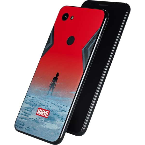 Skinit Decal Phone Skin Compatible with Google Pixel 3a - Officially Licensed Marvel Black Widow No More Secrets Design