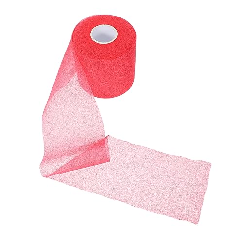 Didiseaon 1 Roll Sports Skin Membrane Outdoor Tape Sports Tape Self Adherent Badminton Racket Grip Athlete Athletic Sponge Red