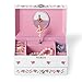 Collections Etc Girls Wind Up Pink Ballerina Musical Jewelry Box with Mirror - Plays Beautiful Dreamer