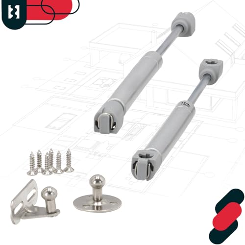 Gasdruckfeder Kotarbau 2er Set Klappenbeschlag Silber für Möbel