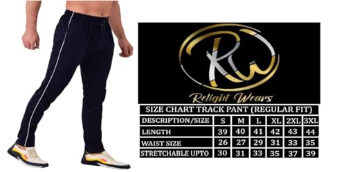 Image of Cotton Track Pant for Men | Lower for Man | Comfortable Lower Men with Zip Pocket for Gym, Sports & Casual Wear