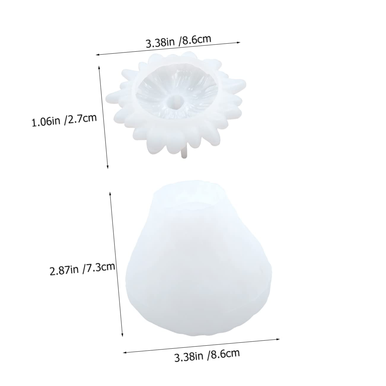 Veemoon 5 Set Stampi Silicone per Barattolo Frutta Stampo Fai da Te per Vaso Frutta Resistente e Flessibile per Decorazioni e Regali Creativi