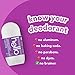 Hello Lavender Vanilla Roll On Deodorant, Aluminum Free for Women + Men, 48 Hour Non-Sticky Formula, Dries Quick, No White Residue, Travel Size, 2 Pack, 1.69 oz Tubes