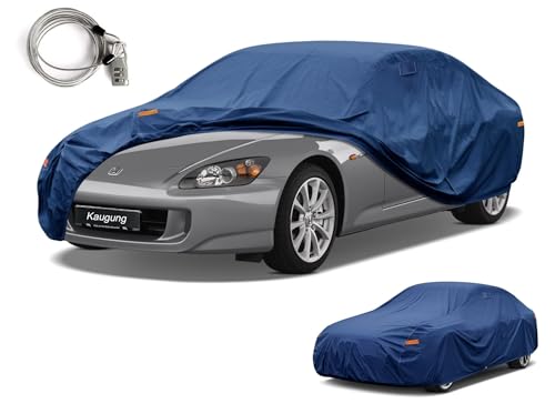 Image of Kaugung Custom Fit Car Cover for Honda S2000 (1999-2009), Heavy Duty Waterproof All Weather Outdoor Protection, Breathable Full Exterior Cover with Vent, Rain Sun Snow UV Proof