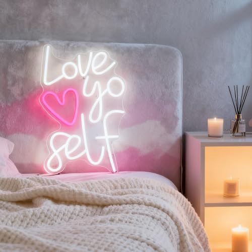 Image of Neon Sign Neon for Wall Decor, LED Neon Light Sign for Girls Room Bedroom Wedding Birthday Party