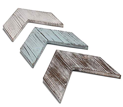 YSECTL Rustic Arrow Wall Decor-Wooden Chevron Sign Room Decor-Home Decorative Farmhouse Wall Art -Set of 3 Arrows Bedroom Decor