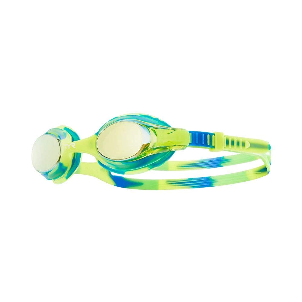 TYR Swimple Metallized Kids' Mirrored Swimming Goggles for Training and Recreation - Anti-Fog, UVA/UVB Protection