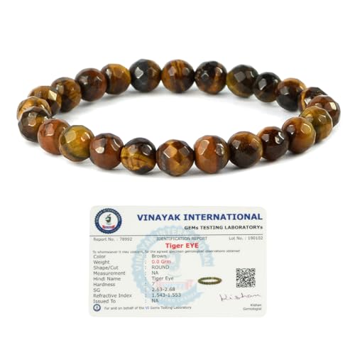 Image of Reiki Crystal Products Certified Natural Crystal Stone 8 mm Faceted /Diamond Cut Beads Bracelet for Men & Women | Reiki Charged Gemstone Bracelet | Multiple Crystal Variants Available