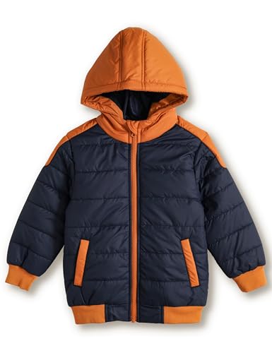 Image of Amazon Brand - Symbol Boys Boys Quilted Winter Jacket with Detachable Hood | Age 2-12 Years| Standard Length