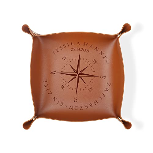 GZYYANG Set 3 Svuotatasche In Pelle PU - Vassoio Portaoggetti Moderno Per Chiavi E Oggetti - Foto 2