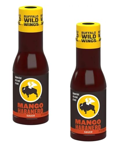 Buffalo Wild Wings Mango Habanero Sauce - Pack of 2 - Elevate you Sauce Game - Feel the Burn with...