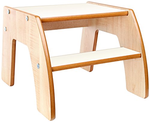 Little Helper BCFSTP01-3W-IT FunStep Sedia con Scalino Antiscivolo, Bianco, 36 Mesi