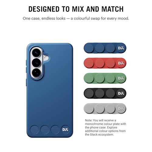 Image of DailyObjects Samsung Galaxy S26 Stack Classic Magnetic Case Cover | Compatible with Magnetic | Camera & Body Protection | Shock /Scratch Proof| Dual Hybrid Protection | Wireless Charging - Indigo Blue