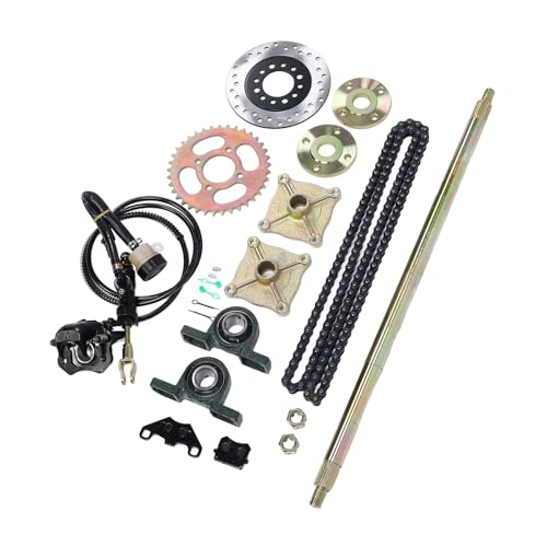 25,5 -Zoll -GO -Kart -Hinterachse -Scheiben -Kit, Verbesserte Grifffahrrocket -Hub -Bremsbaugruppe für ATV Quads, zu Atomik, Motowork, DHz und Lei Passt