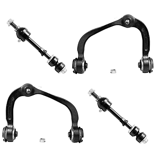 Image of Detroit Axle - 2WD 6pc Front End Suspension Kit for 2005-2008 Ford F-150 2006-2008 Lincoln Mark LT, 2 Struts Coil Spring 2 Upper Control Arms with Ball Joint 2 Sway Bars Replacement Struts Shocks