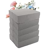 WOPPLXY 10 Stück Grau Steckschaum, 22,7 x 10,5 x 7cm Steckmasse für Frischblumen...