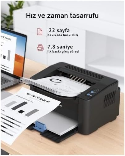 Quantum P2500W Wifi Mono Laser Printer