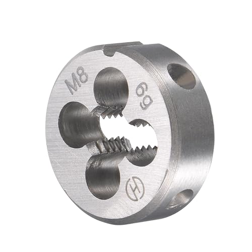TOP-VIGOR M8 x 1.25mm Metric Tap and Die Set, Machine Thread Screw Tap with Round Threading Die - Image 4