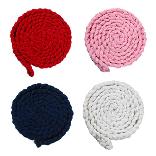 Multi Farben-Baby-Fotografie Props Braid Decke Requisiten flechten Baby-Stretch Knit Newborn Photo Shoot Soft-Wraps Zubehör