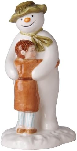The Snowman By Raymond Briggs Figurine - Snowman & James Hugging