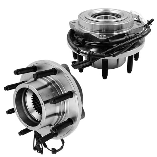 Image of Detroit Axle - 4WD Front Wheel Bearing Hubs for 2017-2022 Ford F-250 F-350 Super Duty, Wheel Bearing and Hubs Assembly Replacement Pair Hubs