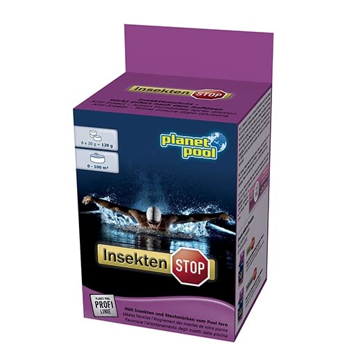 EDENEA - Pastilles Anti-Insectes Planet Pool - Boite 120g - 6 Pastilles 20g
