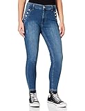  Only ONLBLUSH Life Mid SK BUT ANK JNS REA510 Jeans, Medium Blue Denim, L/32 De Las Mujeres