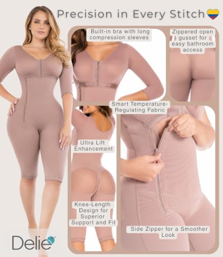 Image of FAJAS DISENOS D'PRADA DELIE Faja Colombiana 008 High Compression Tummy Control Shapewear Lipo Compression Garment