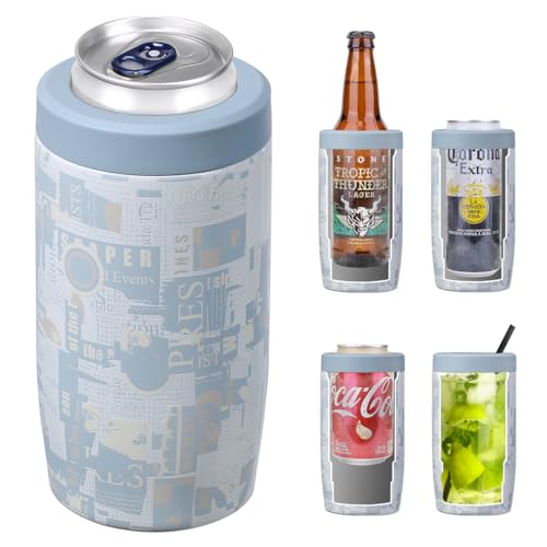 Image of Morefeel 4-in-1 Insulated Can Cooler for 12 oz Cans & Bottles