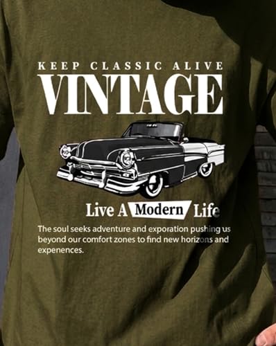 Image of AUSK Men's Half Sleeve Regular Tshirt, Graphic Print Round Neck Tshirt