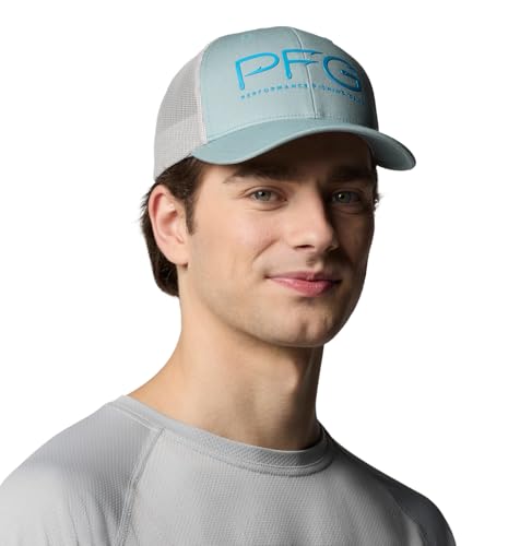Image of Columbia Unisex PFG Fish Flag Mesh Ball Cap