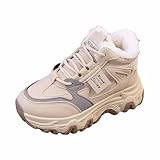 Botas de nieve para mujer con relleno y botas para mujer, invierno, cálidas, antideslizantes, zapatillas elevadas, plataforma, bota, bota de nieve, comodidad, calzado invierno, impermeable, nieve