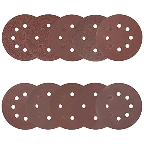 5-Inch Hook and Loop Sanding Discs, 8-Hole Grits Sand Paper 40/60/80/100/120/150/180/240/320/400 Cover