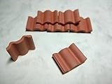 tegole pvc ardesia Falzziegel - Set di 40 tegole per tetto, colore: Rosso