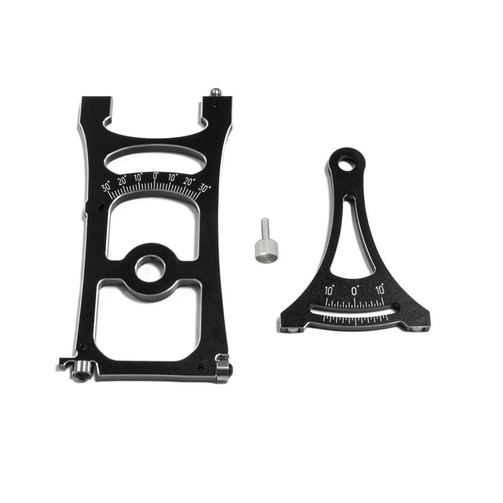 Stop aluminium 17 mm RC Car Adjustable Linier Kit Narzędzie pomiarowe do 1/8 1/7 Rally Short Course Truck Off-Road RC Car (czarny + klucz)