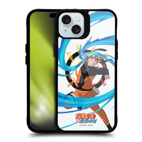 Coque Naruto Shippuden iPhone 15 Plus antichoc noire compatible MagSafe Head Case Designs