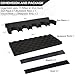 OCQOTAT Widen Foam Gun Rack with Sponge Buttstock Base Padding 1 Set-Gun Safe Accessory for Rifles with Scope,Scoped Rifle Storage Rest,Shotgun Organization,Gun Holder for Gun Cabinet Rifle Safe