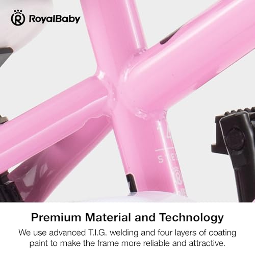 image for RoyalBaby Freestyle Kids Bike Girls 16 Inch BMX Childrens Bicycle with