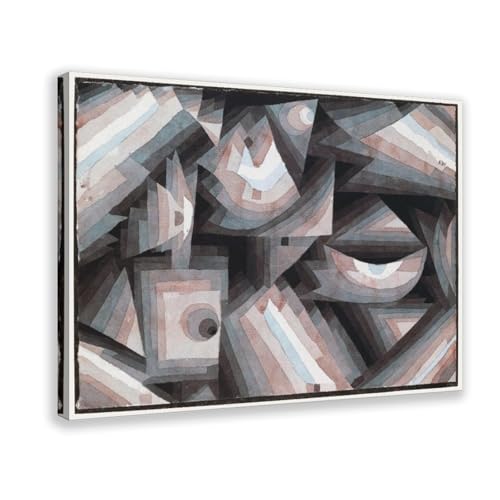Impression géométrique cubiste Paul Klee Crystal Gradation art mural abstrait 1921