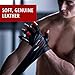 Crown Gear Weightlifting Gloves for Gym Fitness Crossfit Bodybuilding - Workout Weight Lifting Gloves for Men & Women - Dominator X Leather Crossfit Training Gloves Wrist Support Wraps (L)