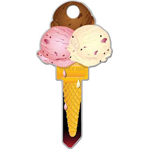 Lucky Line Products Ice Cream House Key Blank Double sided For Schlage SC1 image 2