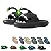 Chagoo Galaxy Shark Slides Glow in the Dark, Zapatillas Shark Cloud para mujer y hombre, zapatillas fluorescentes con suela gruesa de verano para hombre y mujer (38/39 EU, Angler fish),GFDRT60981