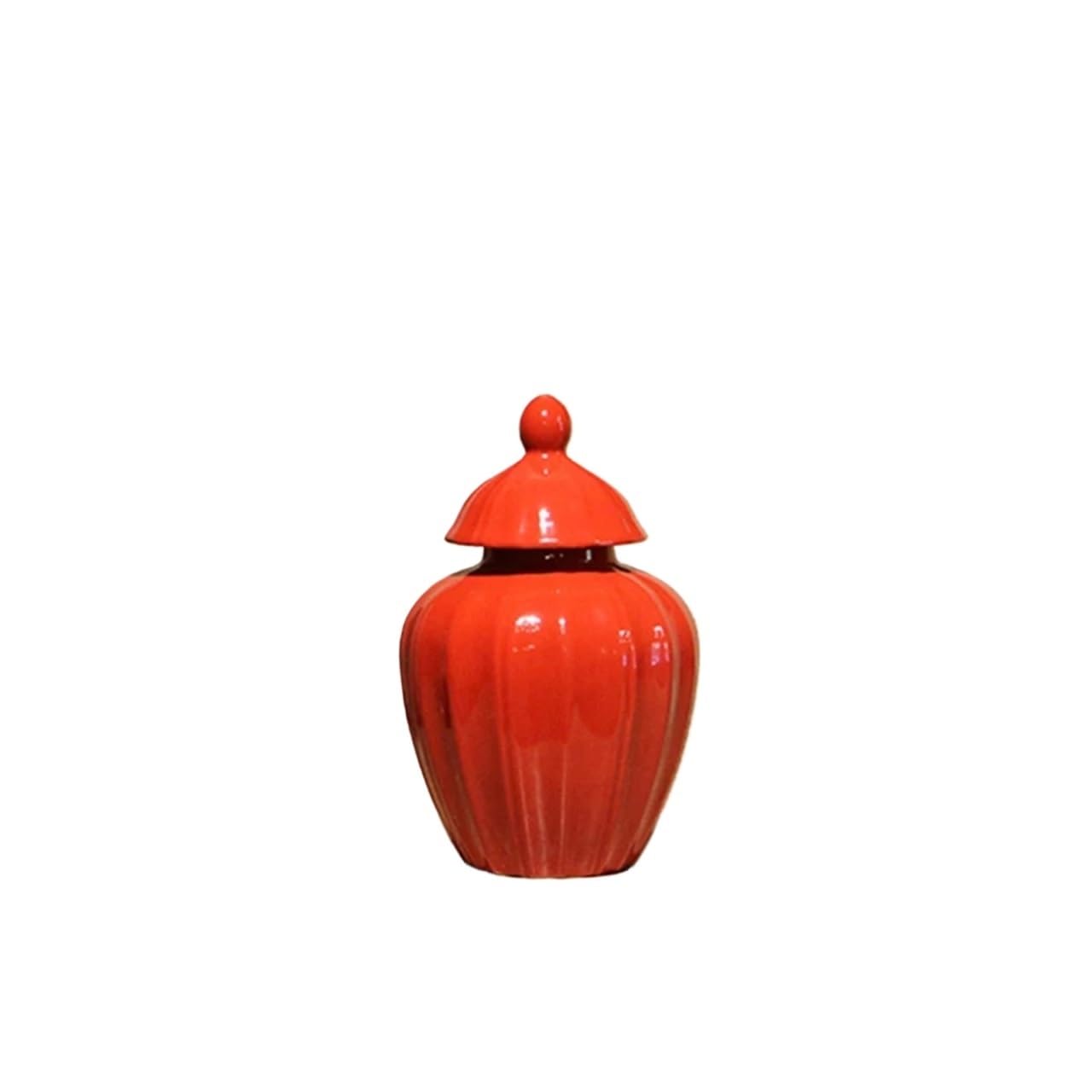 LPATEBCVU Ceramic Tea Caddy Color Glaze Storage Jar Ceramic Sealed Lid Crafts Porcelain Enamel Jars Room