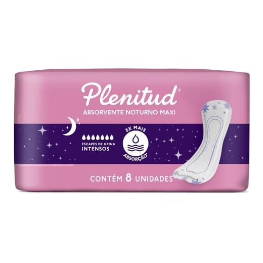 Plenitud Absorvente Femme Noturno - 8 Unidades