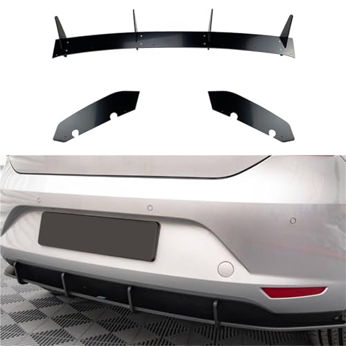 Diffuseur arrière Seat Leon MK3 de 2013 à 2016 avec aileron et séparateurs - 2